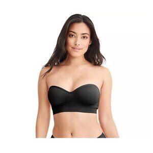 Jockey Seamfree Convertible Molded Bandeau Bra Size L‎ Black A671887
